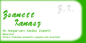 zsanett kanasz business card
