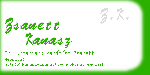 zsanett kanasz business card